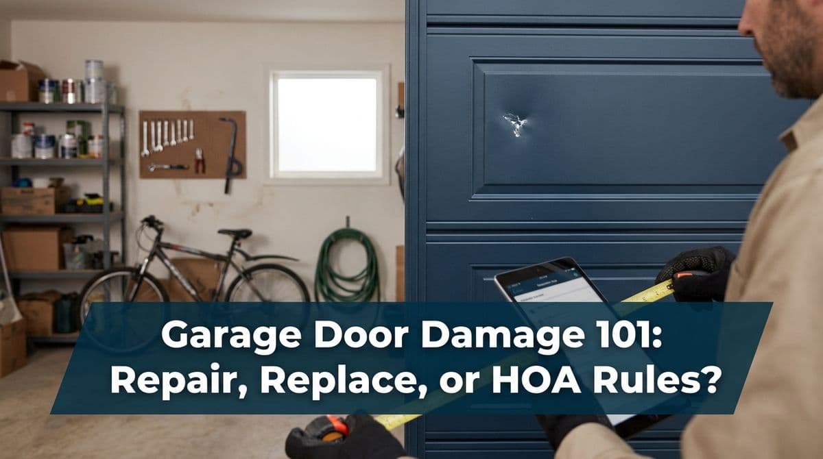 Featured post - Garage Door Damage 101: Repair, Replace, or HOA Rules?